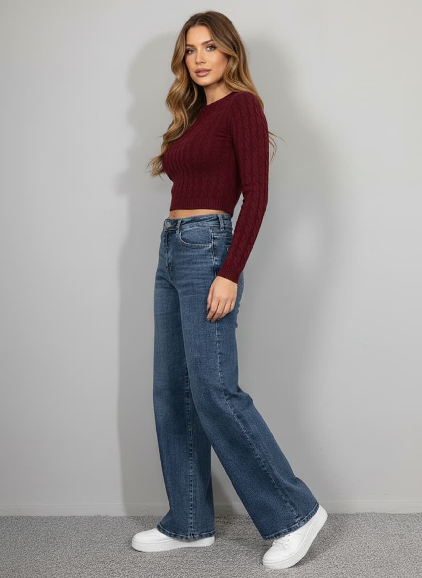 The Classic Wide-Leg Jeans