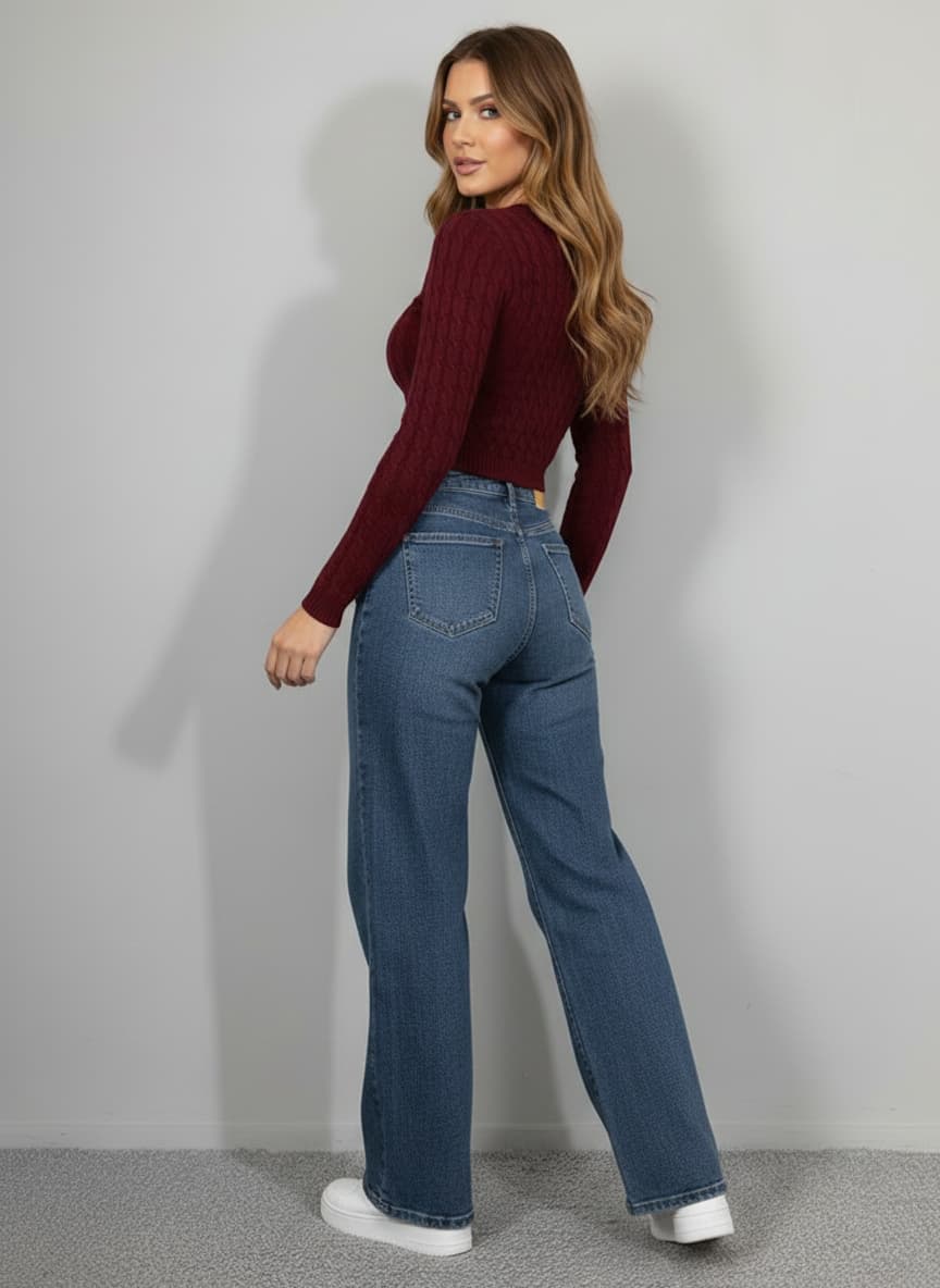 The Classic Wide-Leg Jeans